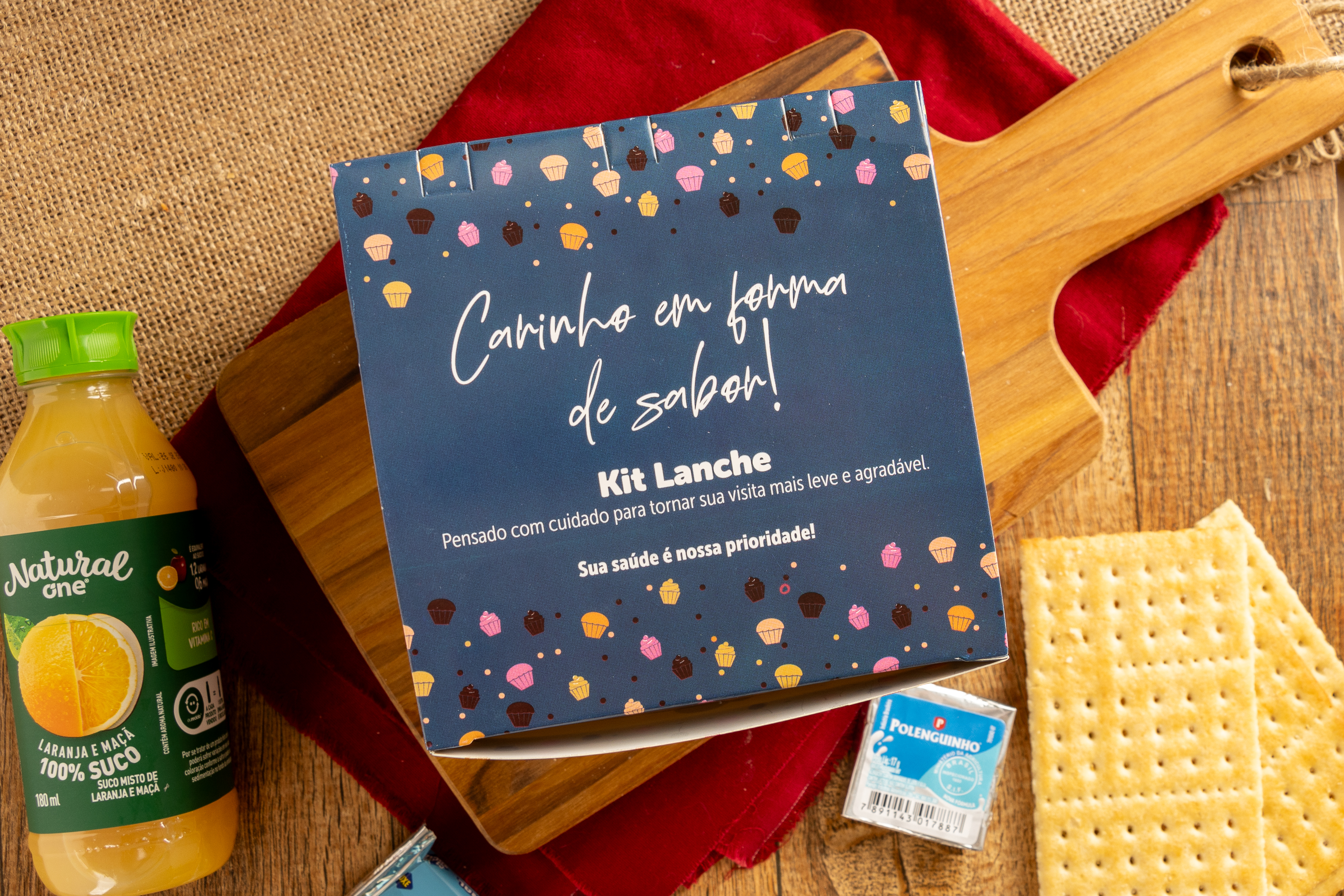 Kit lanche para clínica e operação em saúde
